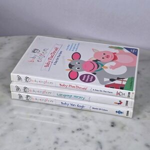 Baby Einstein DVD Lot of 3 Baby MacDonald Language Nursery Van Gogh learning